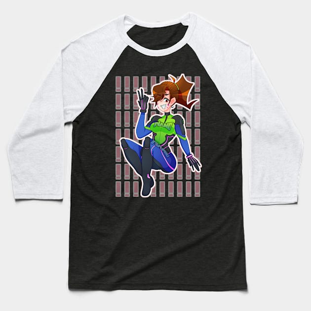 nano Baseball T-Shirt by Michizombi